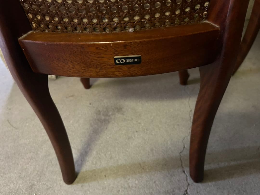 古いマルニ木工　ビンテージウッドチェア　2脚　引き取り限定！