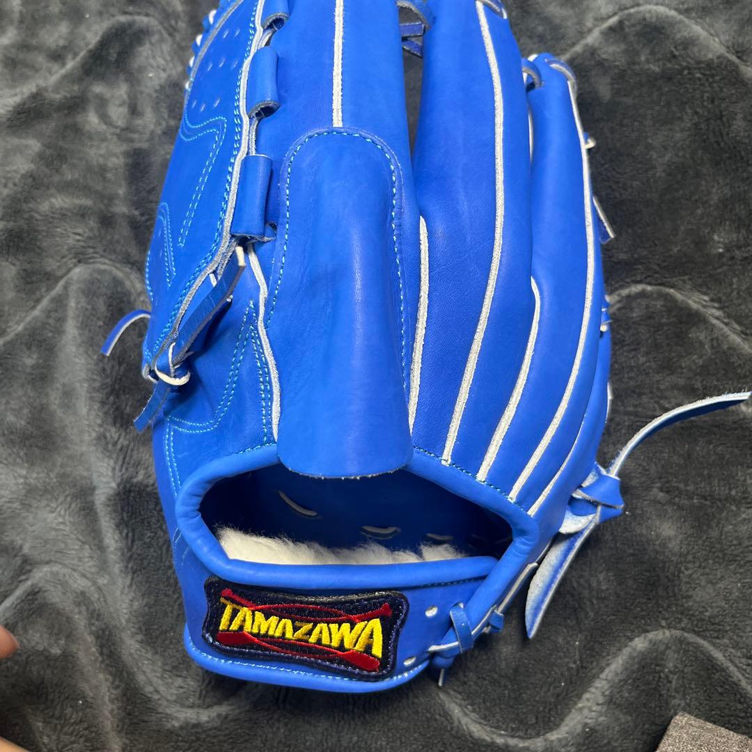 タマザワ 軟式グローブ 青　左投げ