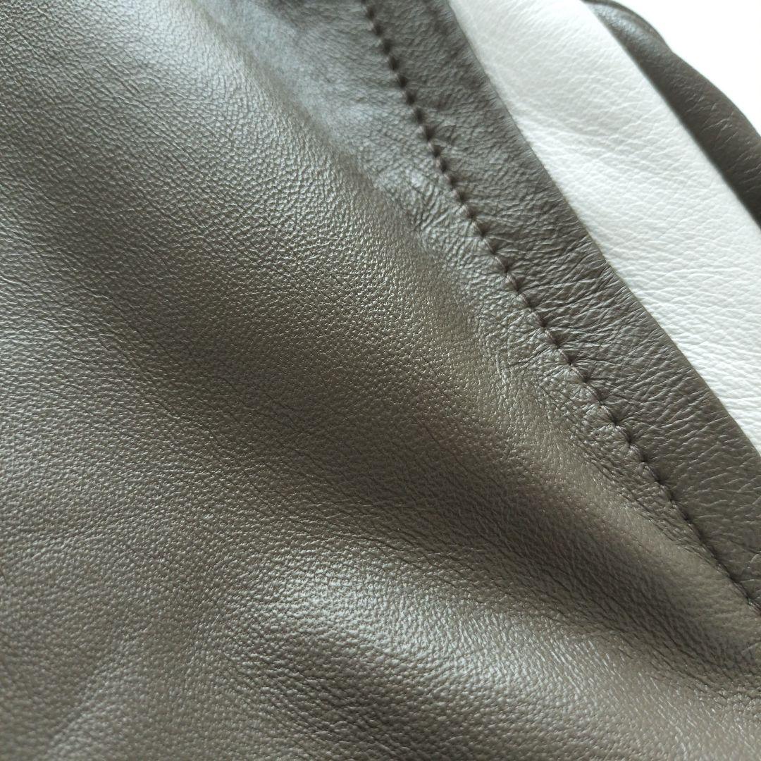 ドフジェーソン ラムスキン レザージャケット トープ【Ｌ】