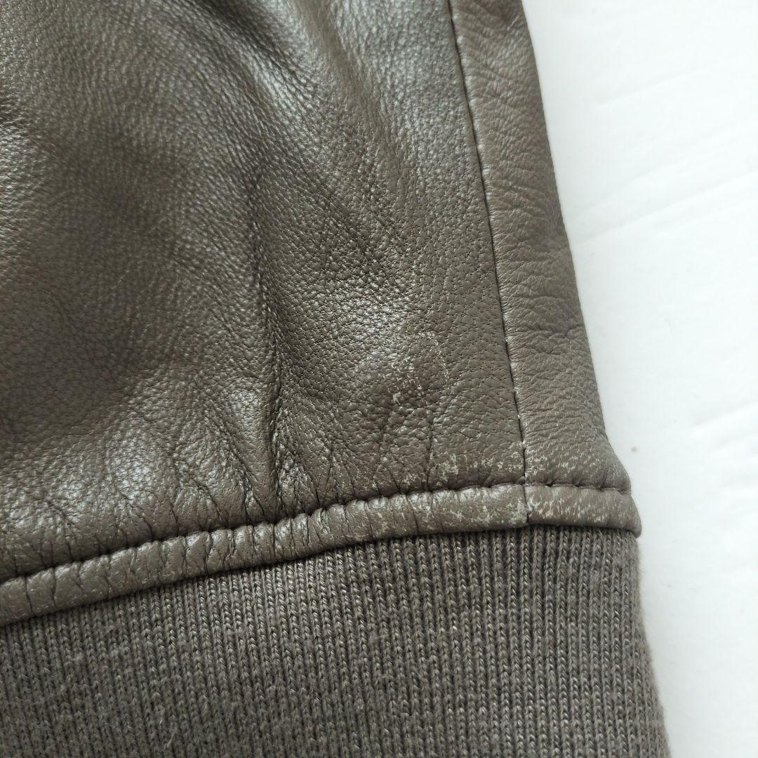 ドフジェーソン ラムスキン レザージャケット トープ【Ｌ】