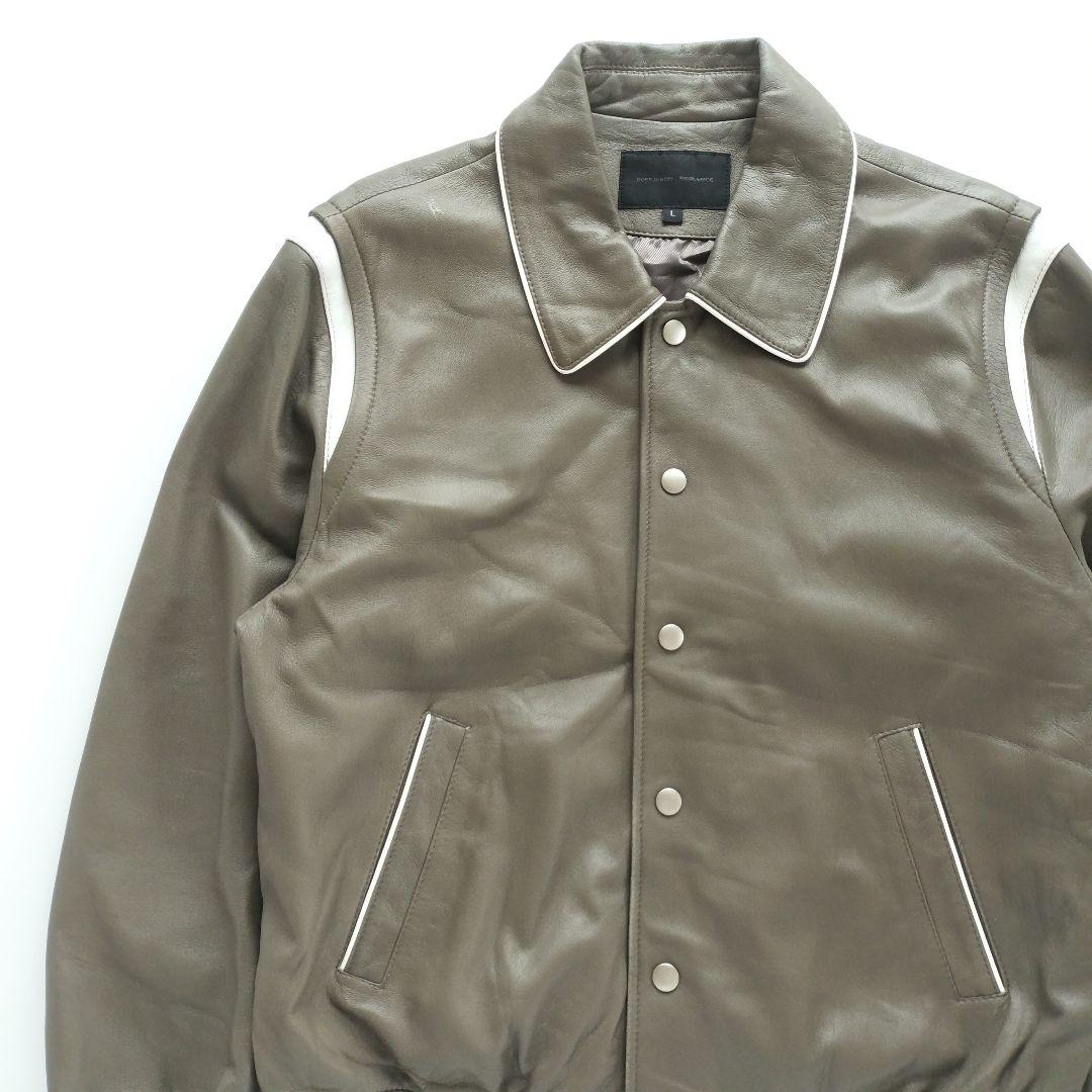 ドフジェーソン ラムスキン レザージャケット トープ【Ｌ】