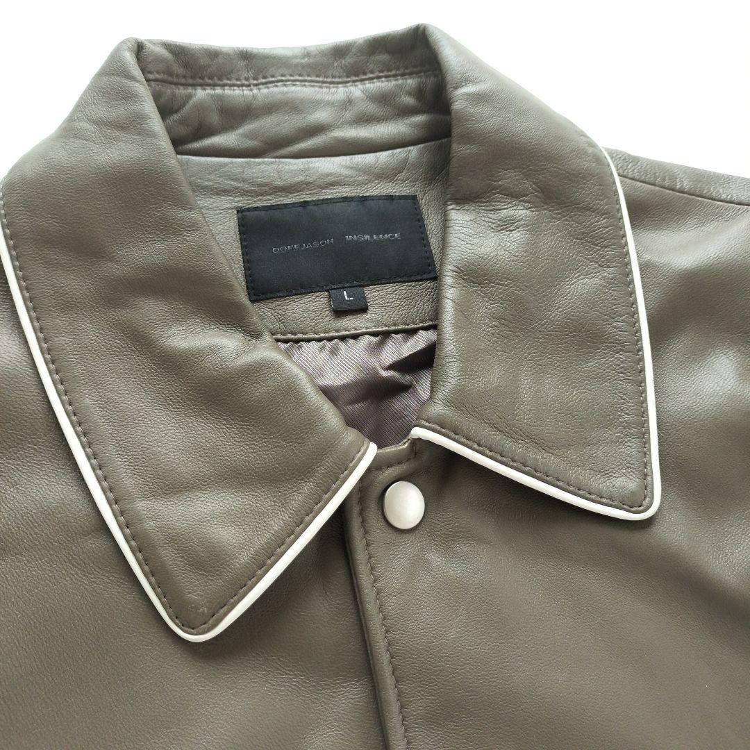 ドフジェーソン ラムスキン レザージャケット トープ【Ｌ】