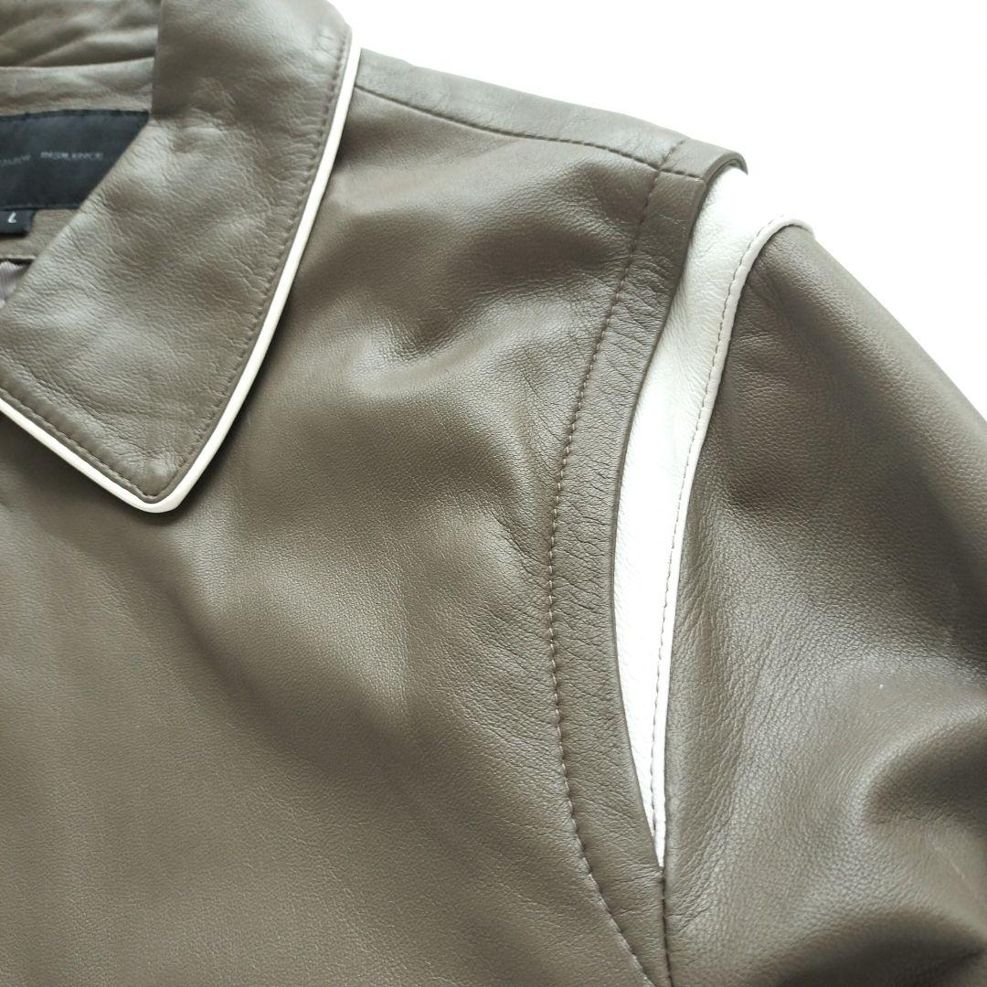 ドフジェーソン ラムスキン レザージャケット トープ【Ｌ】