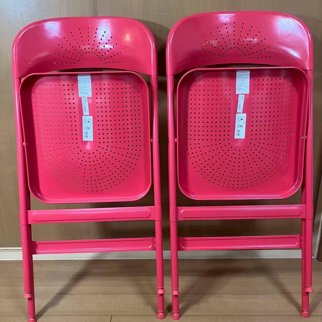 IKEA イケア FRODE フローデ　赤　二脚セット