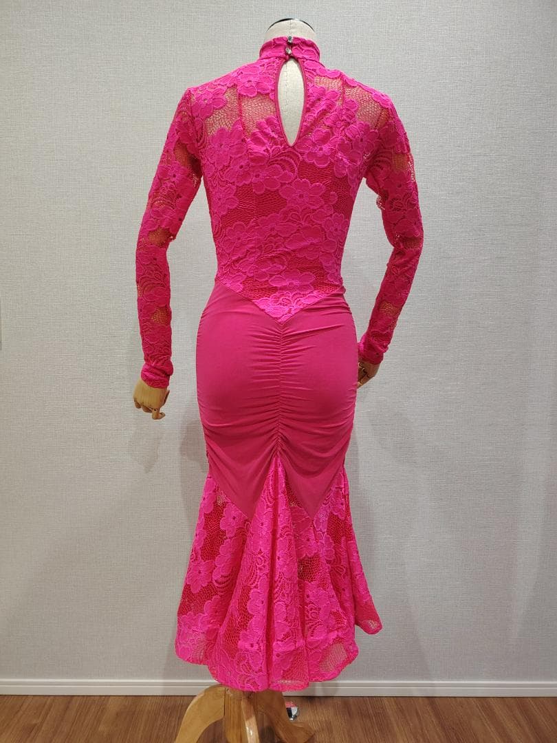 DanceAmerica製 1回着用のみ ウェア ピンク 7-9号相当 送料込