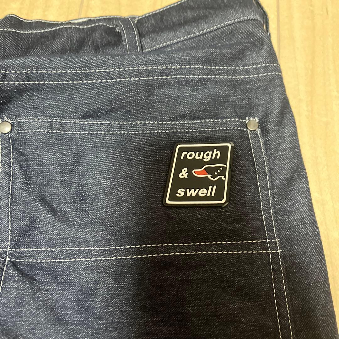 rough &swell ゴルフ　メンズ　L パンツ　ズボン　紺　美品