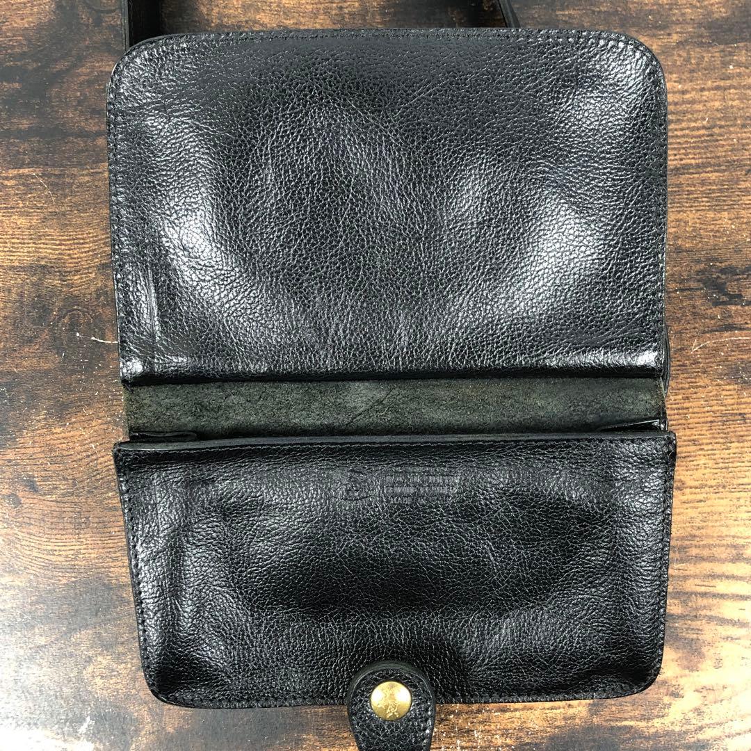 イルビソンテ ウエストポーチ ウエストバック レザー ブラック