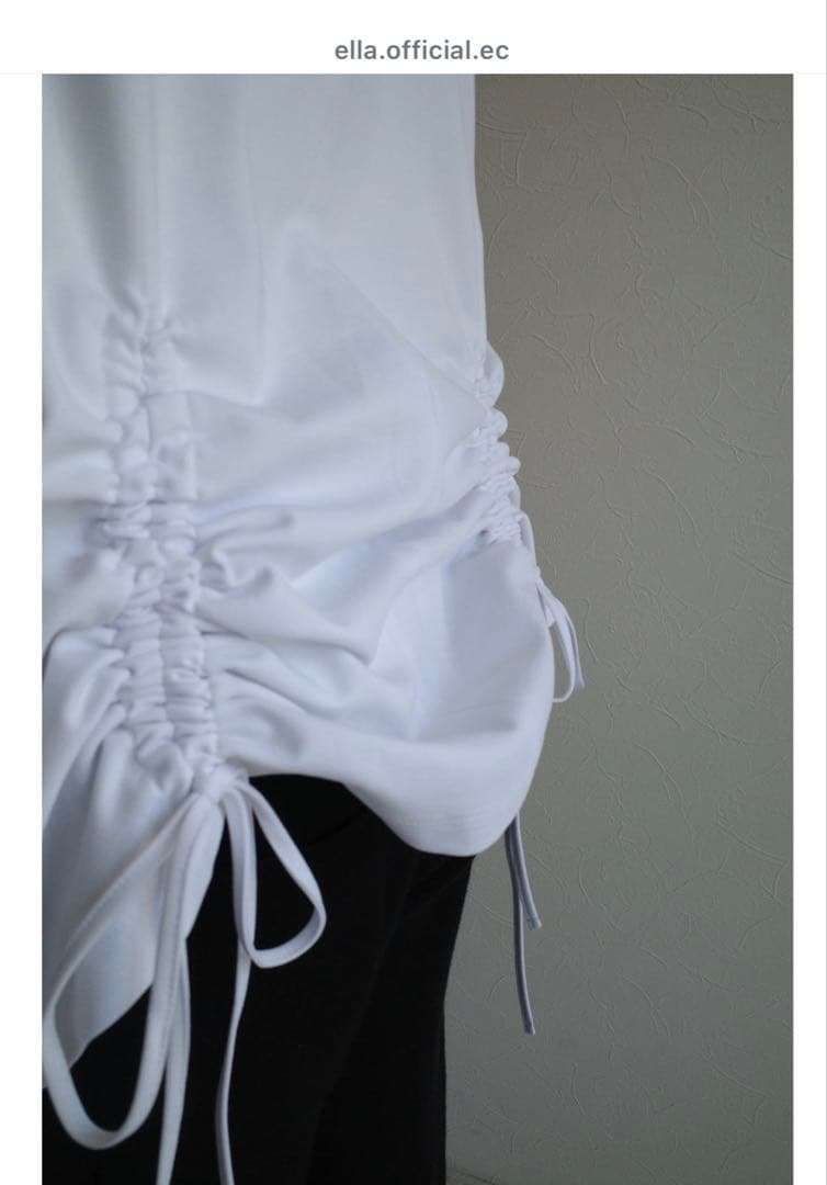 未使用　ella_selectshop トップス　ブラウス　白