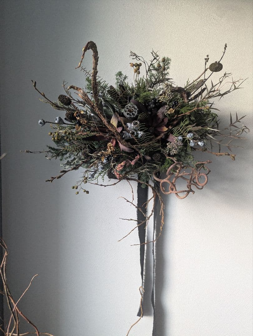 ドライフラワー　オブジェ　クリスマス　正月　インテリア