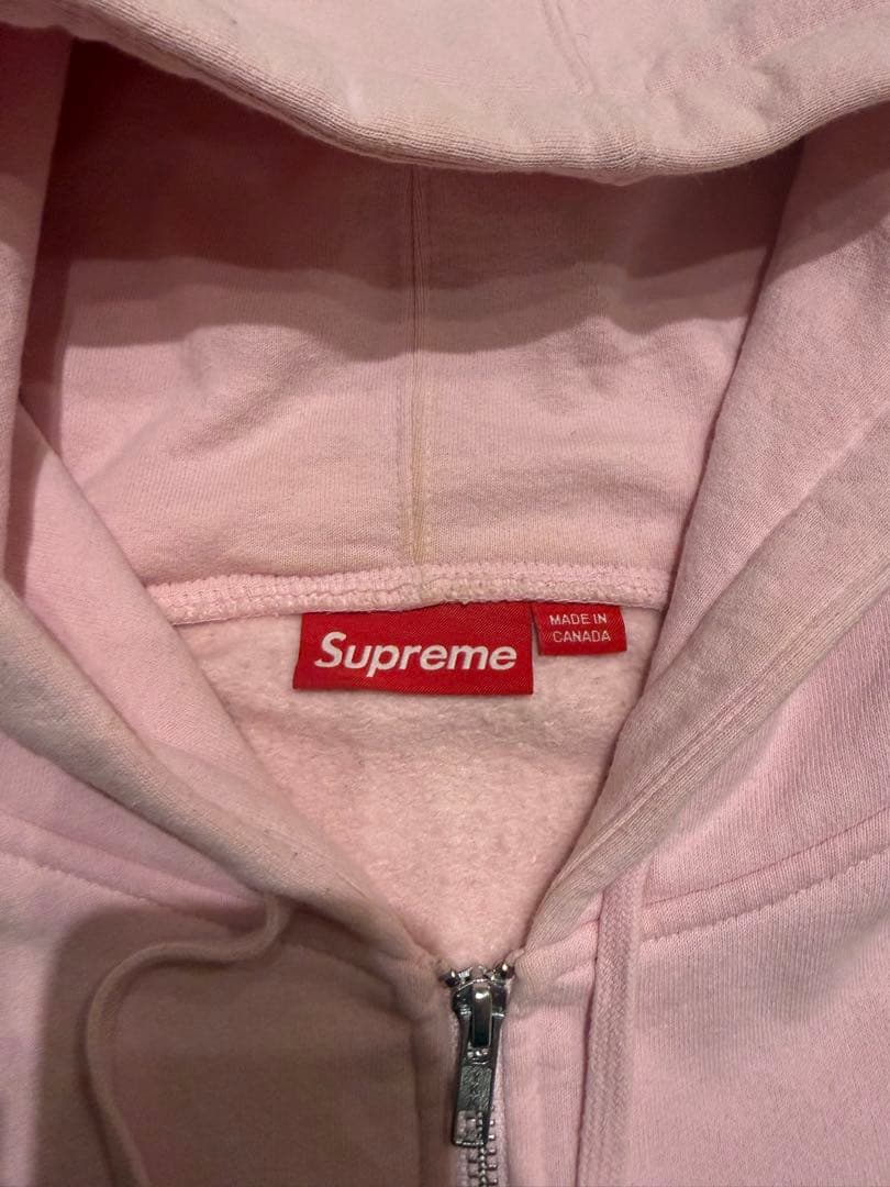 Supreme Small Box Logo ピンクパーカー