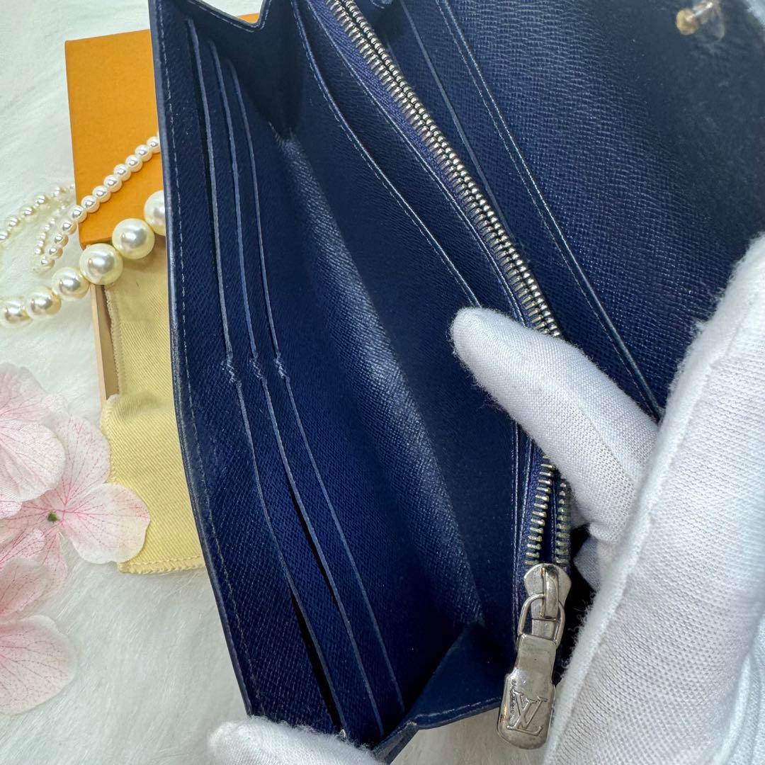 ルイヴィトン エピ ポルトフォイユ サラ 長財布 ブルー ネイビー 新型