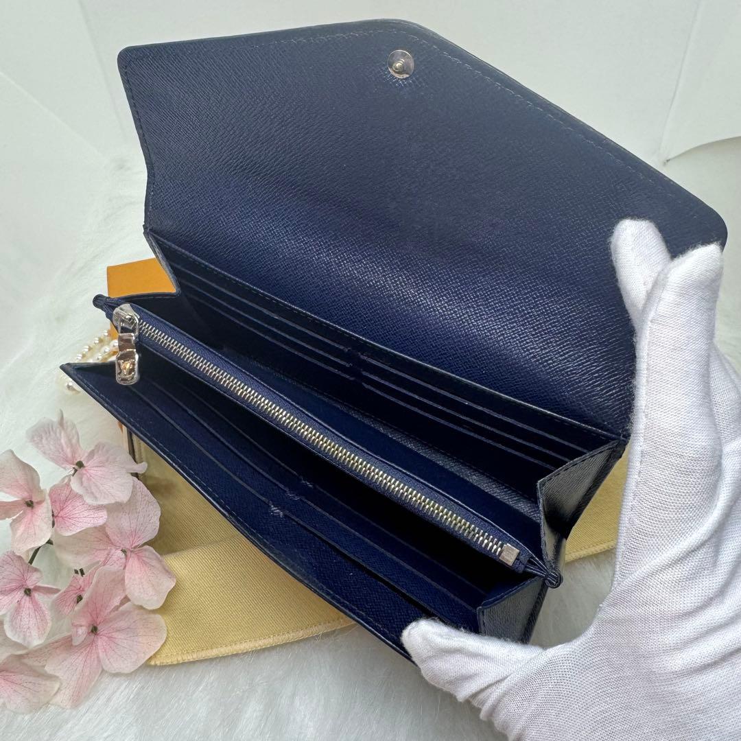 ルイヴィトン エピ ポルトフォイユ サラ 長財布 ブルー ネイビー 新型