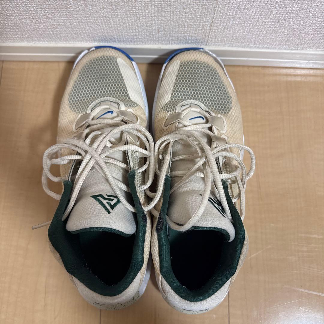 バスケットボールシューズ メンズ ベージュ/ブルー