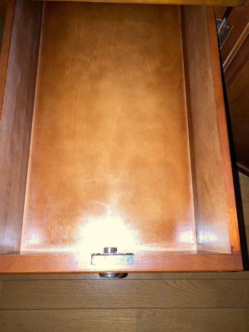 桜材　プレジデントデスク　社長デスク　アンティーク　ビンテージ　昭和レトロ