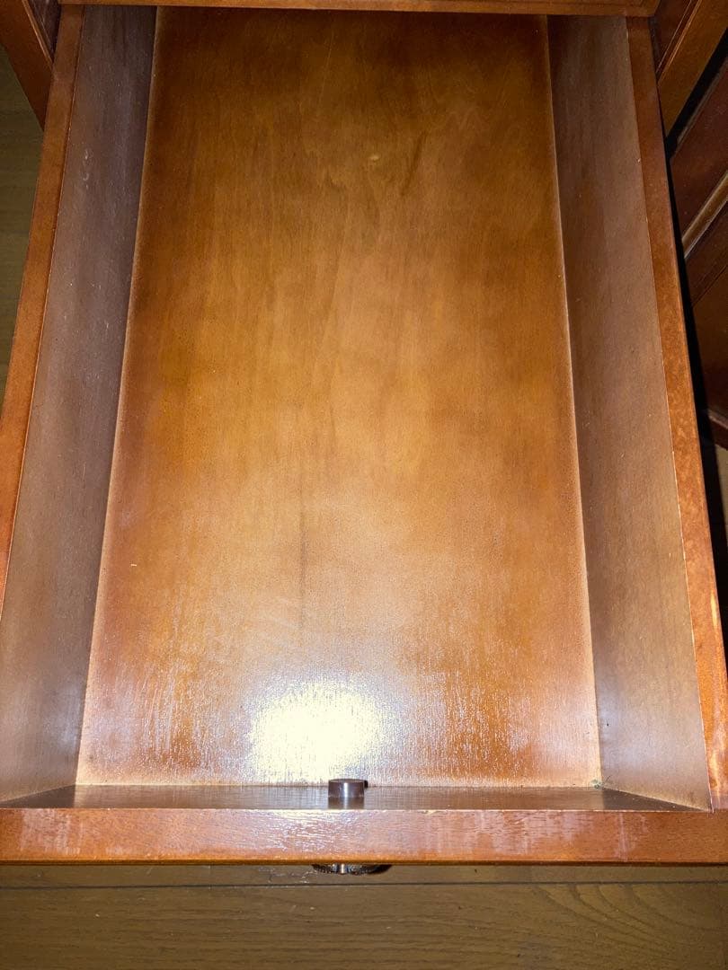 桜材　プレジデントデスク　社長デスク　アンティーク　ビンテージ　昭和レトロ