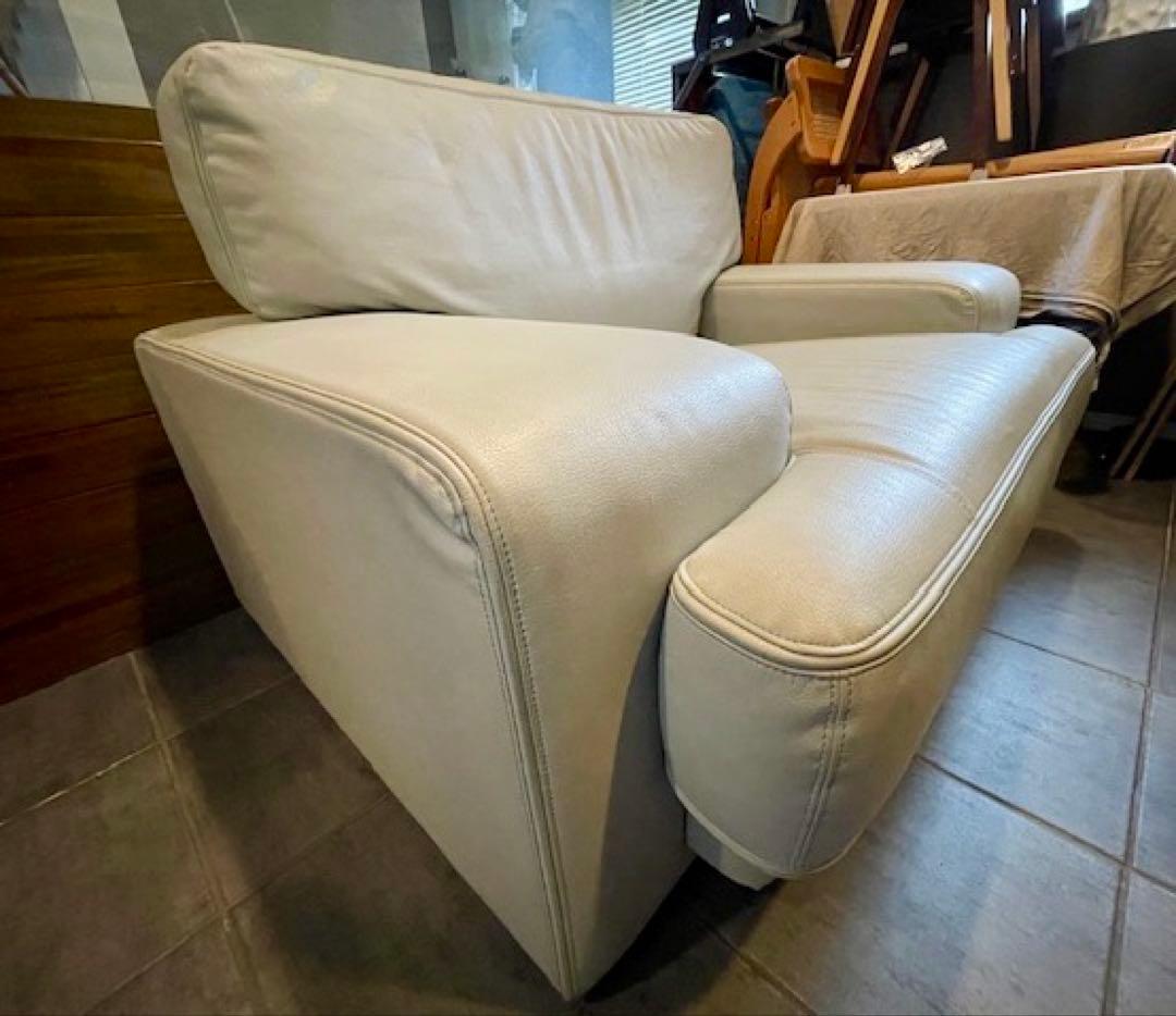 美品■maruniマルニ■ワイドシングルソファー/ラウンジアームソファー/1人掛