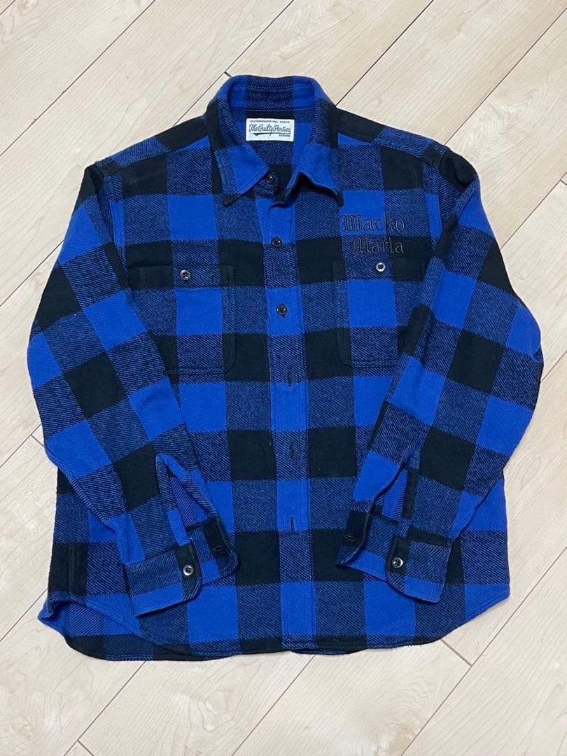 トップス WACKOMARIA BLOCK CHECK FLANNEL SHIRT