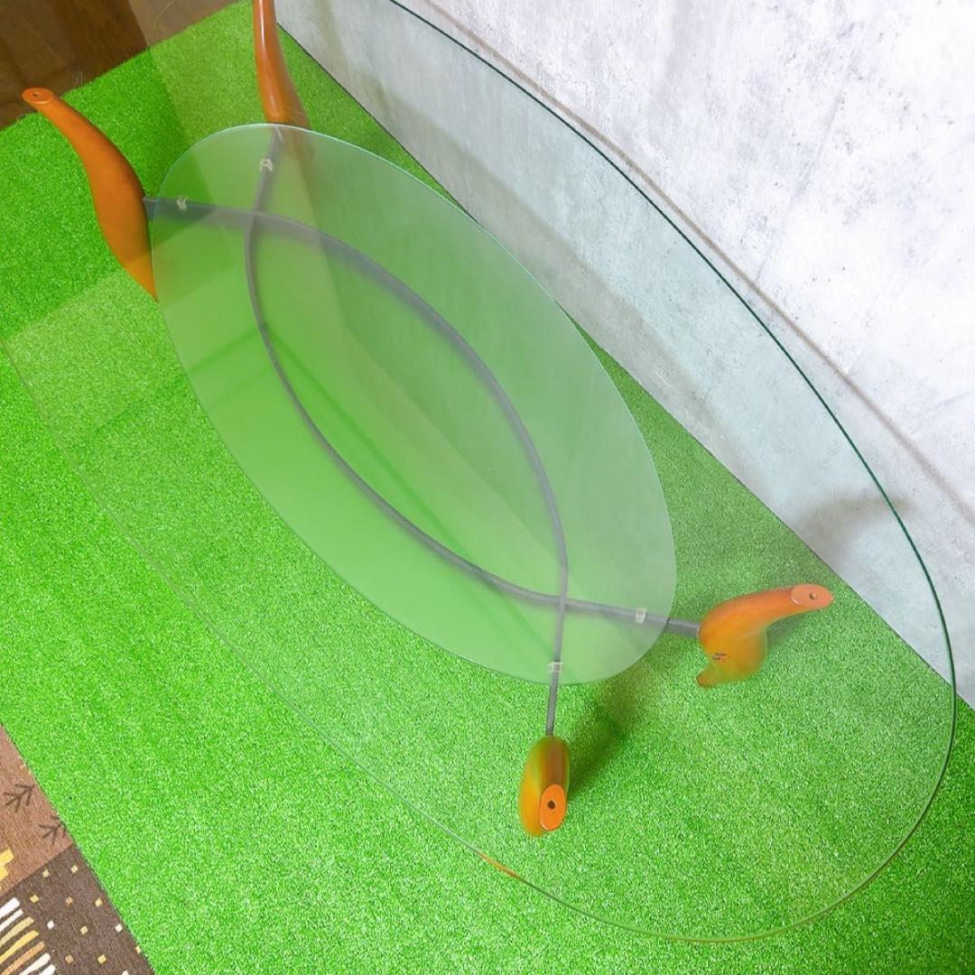 ACTUS アクタス porada ポラダ ガラステーブル　楕円形