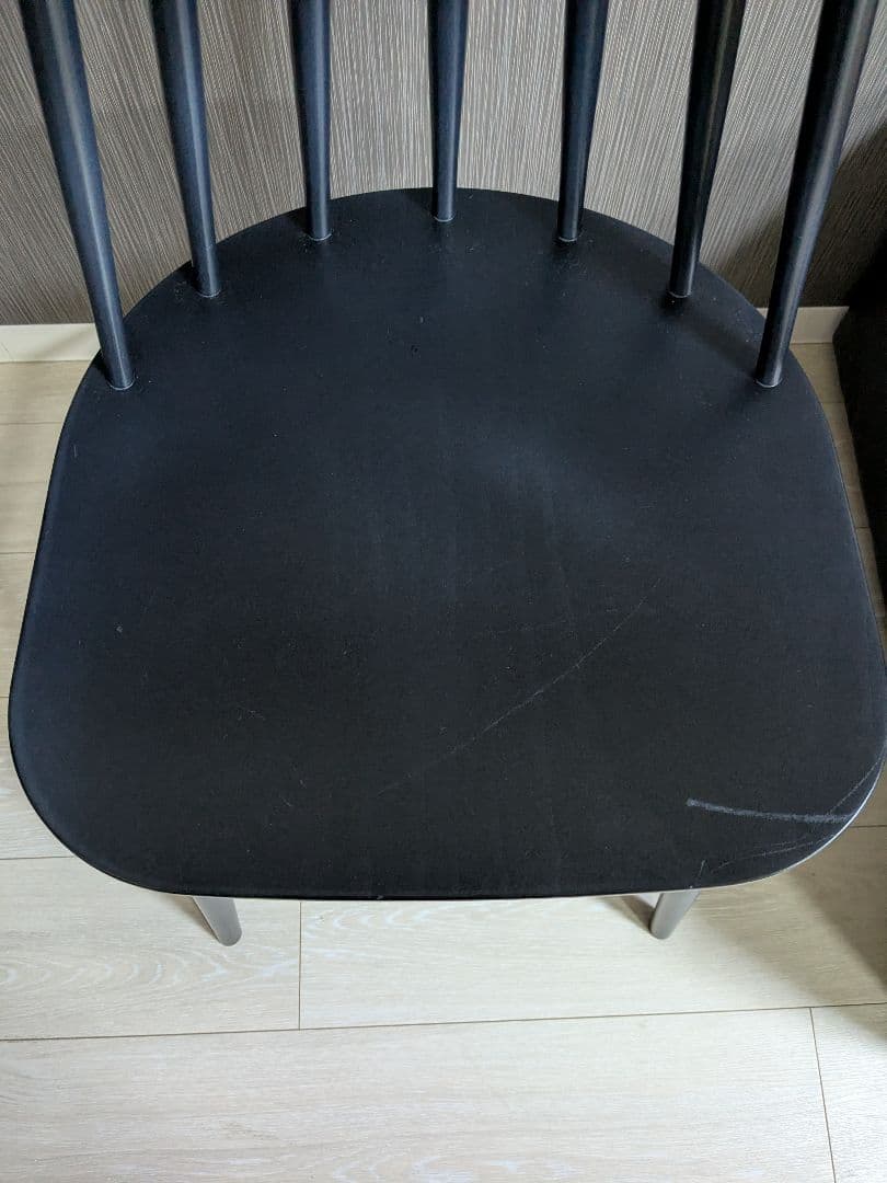 梱包・発送たのメル便　UNICO　コトナ　ダイニングチェア　ブラック　黒　　②