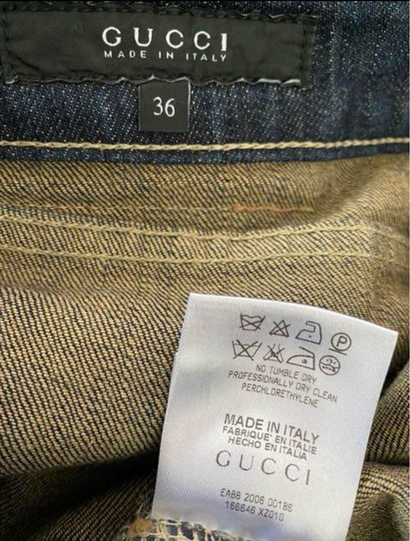 GUCCI デニムスカート イタリア製 試着のみ