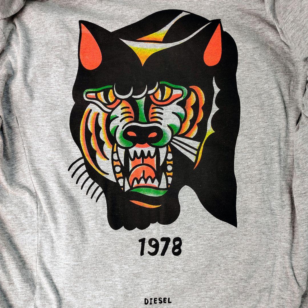 【超希少】DIESEL☆シープスキン　パンチングレザージャケット　M　黒　虎