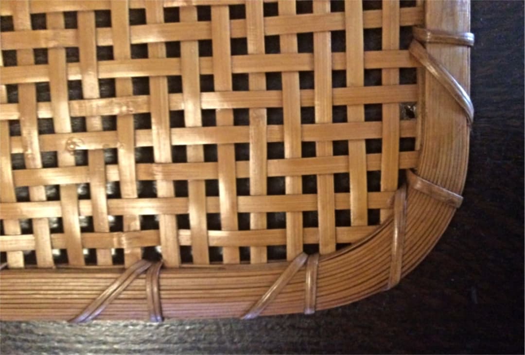 ★☆竹製手編みランチョンマット2枚セット(日本製/未使用品)