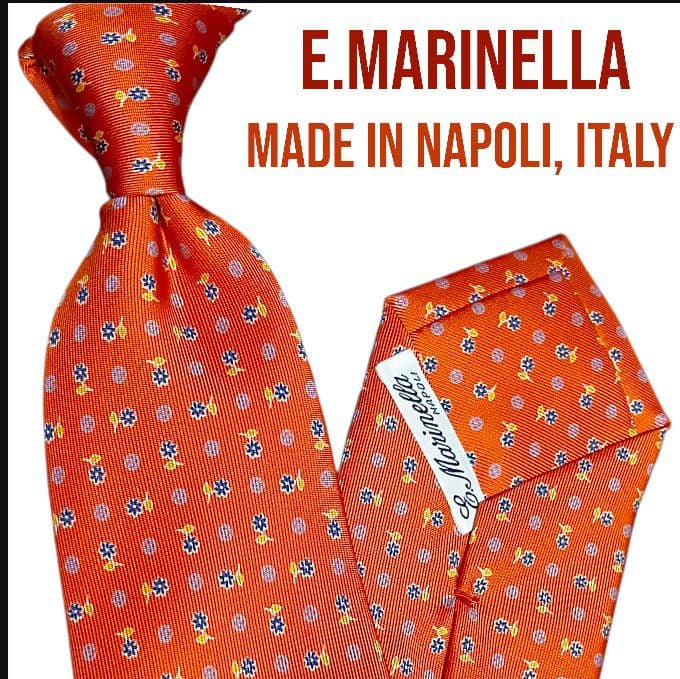 E.Marinella マリネッラ イタリア製 ナポリ オレンジ