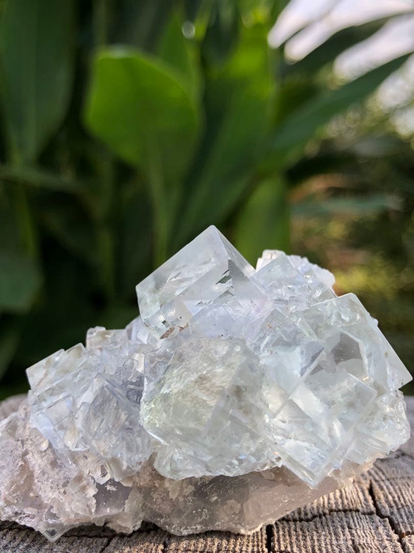 レア　✳ ガラス様な　薄いグリーン　透明感拔群　フローライト 蛍石