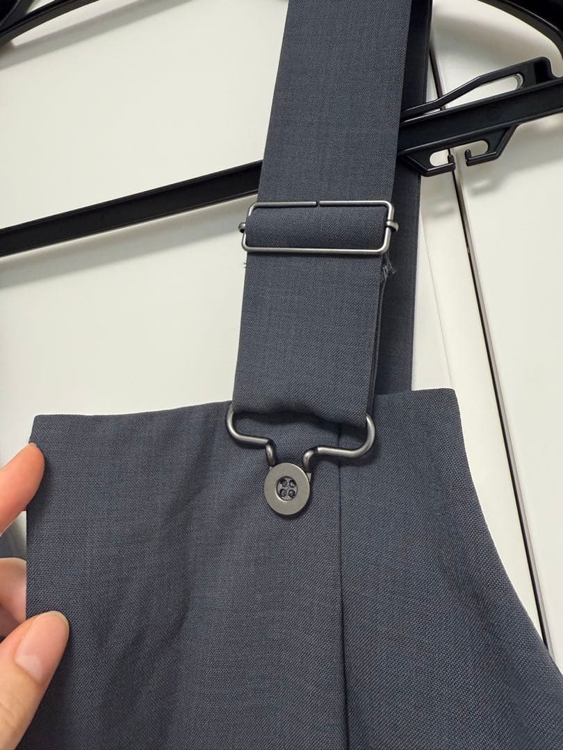 ココディール バックリブサロペット グレー