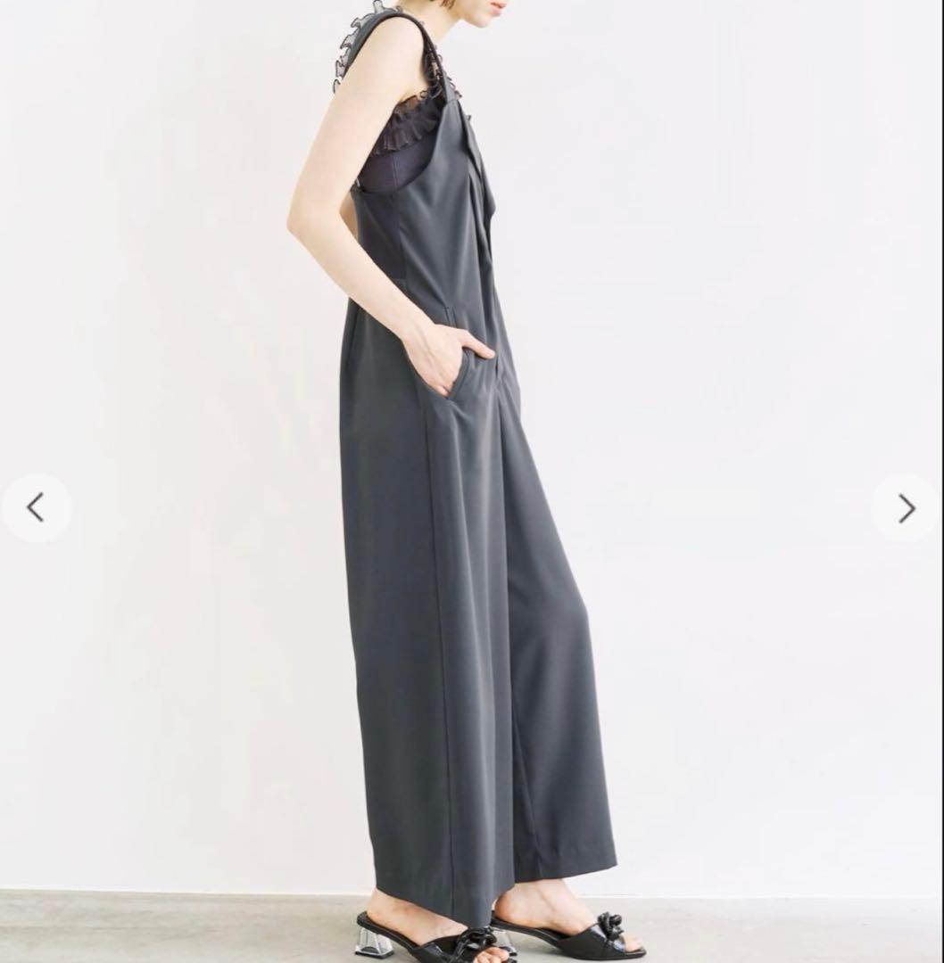 ココディール バックリブサロペット グレー