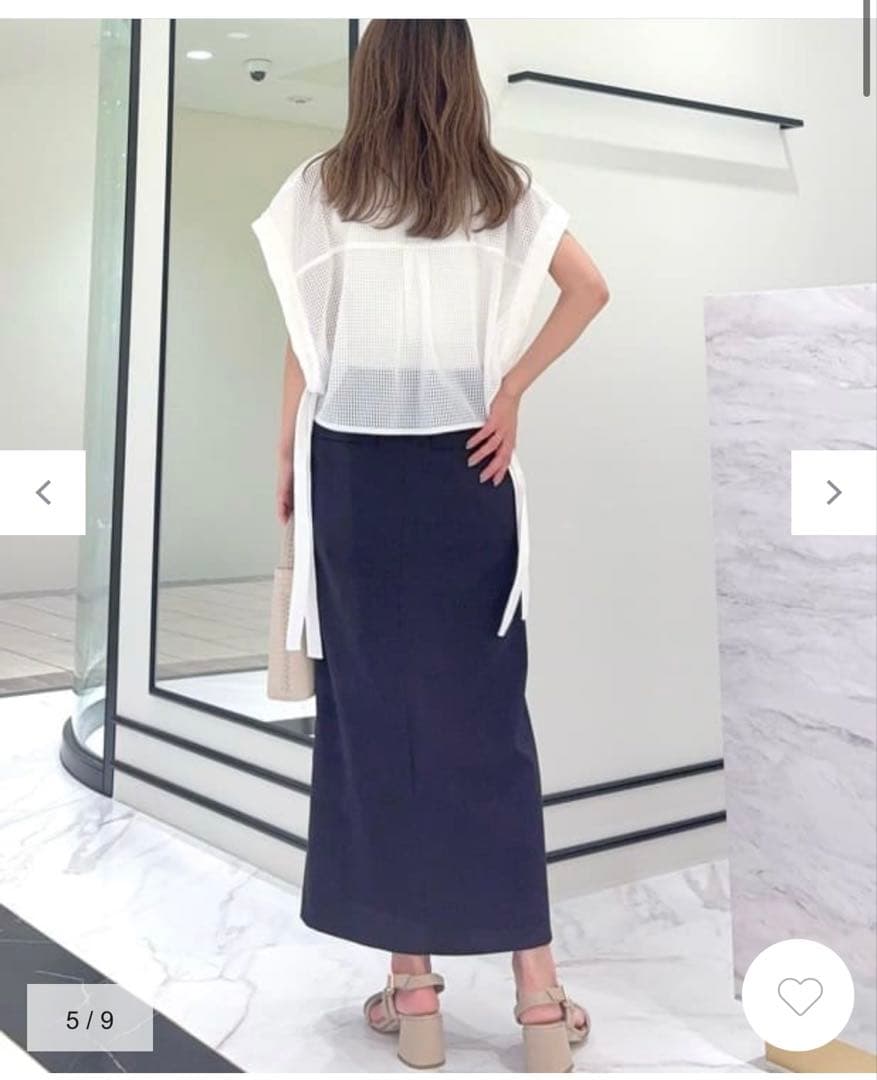 Diagram メッシュポンチョシャツ