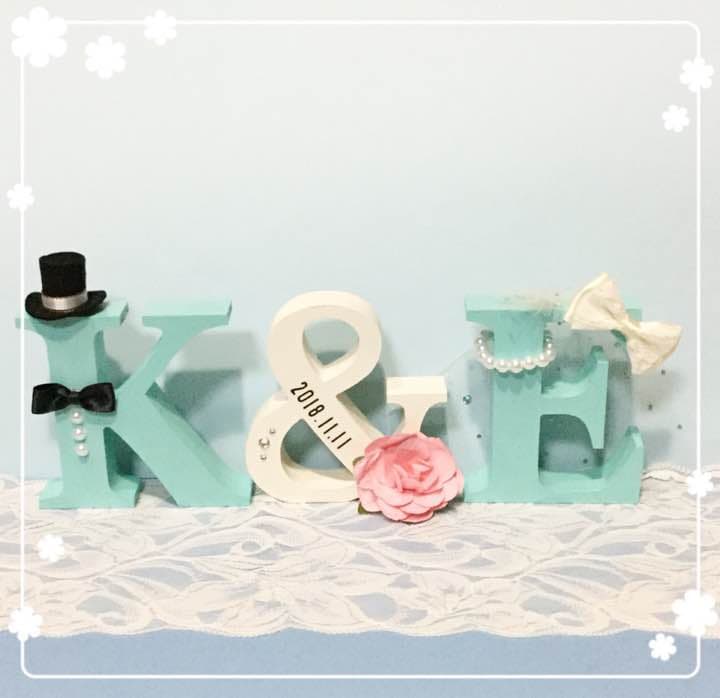 さすんこ様確認用♡ウエディングバージョン・イニシャルオブジェ