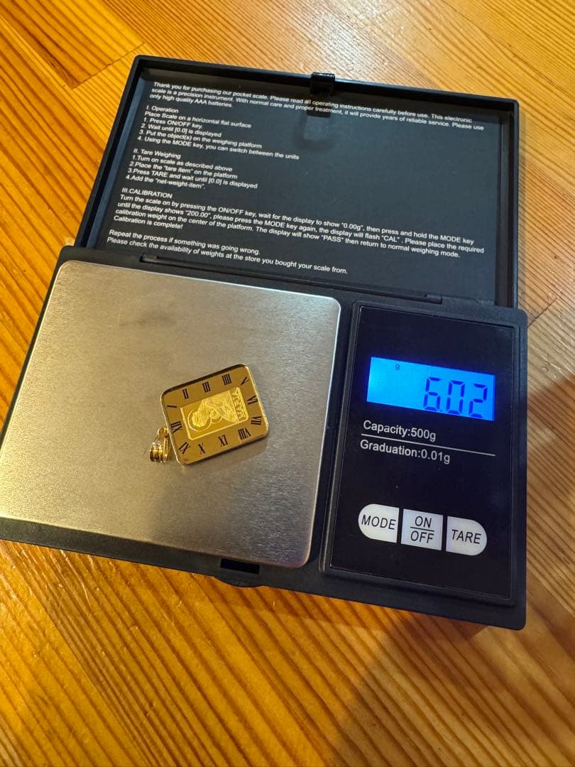 18金 K18 喜平ネックレス50cm 24金入りトップ セット16.1g