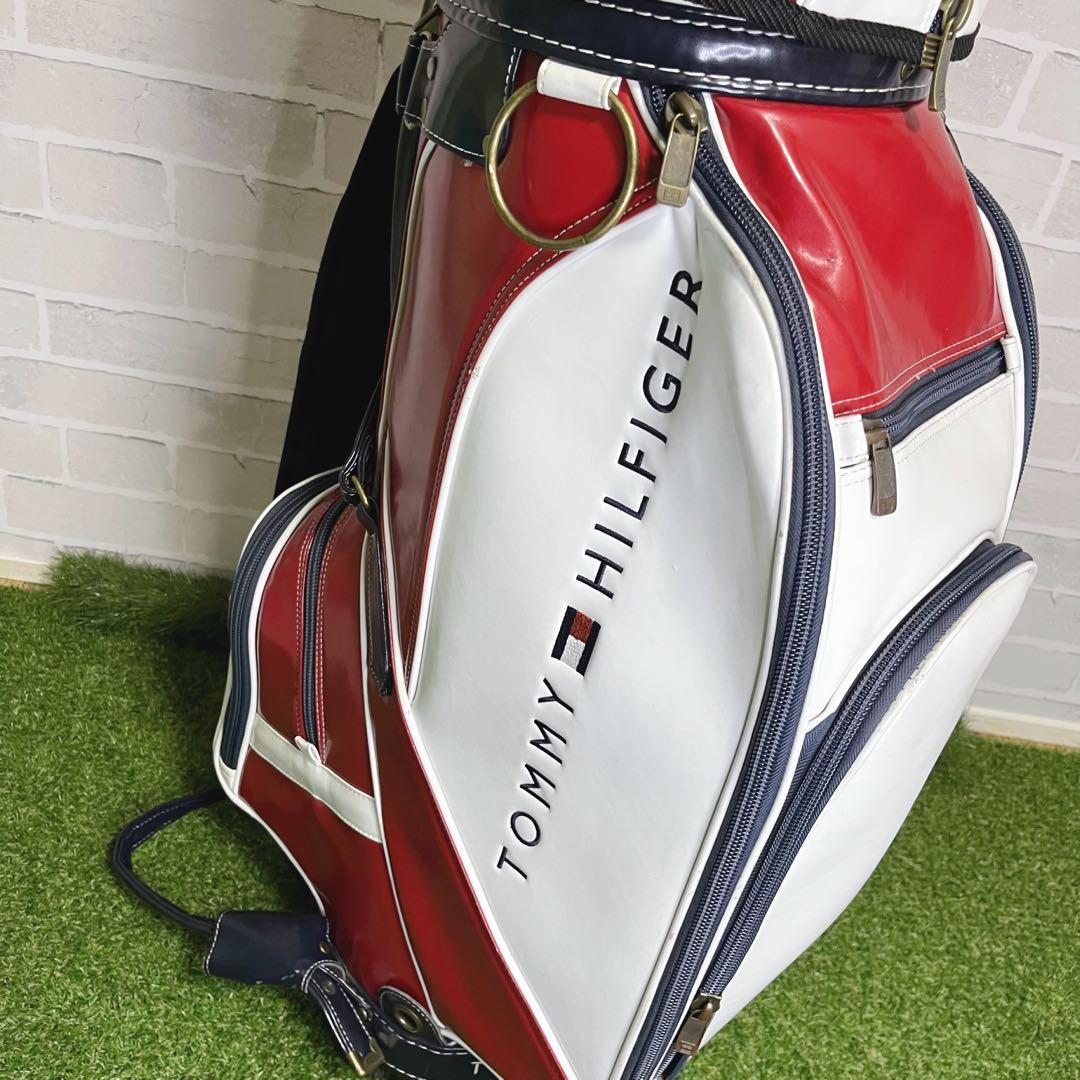 美品 入手困難 トミーヒルフィガー キャディバッグ 9.5型 男女兼用 オシャレ