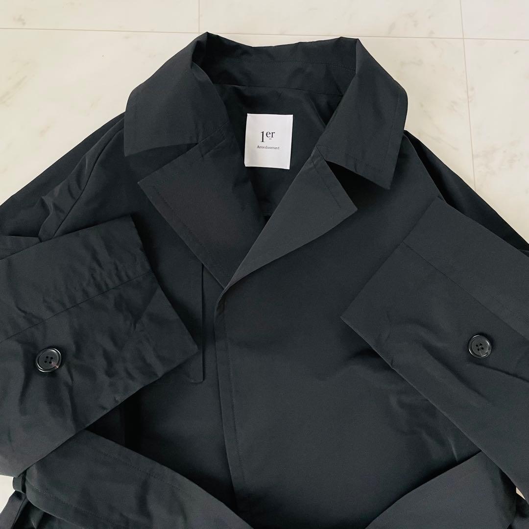極美品✨24AW✨プルミエアロンディスモン タフタコート ブラック 定価10万