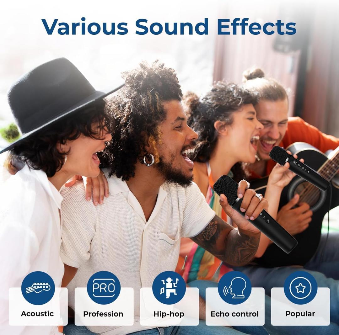 拡声器 ポータブルスピーカー ハンドマイク 2人同時使用 ハンズフリー拡声器