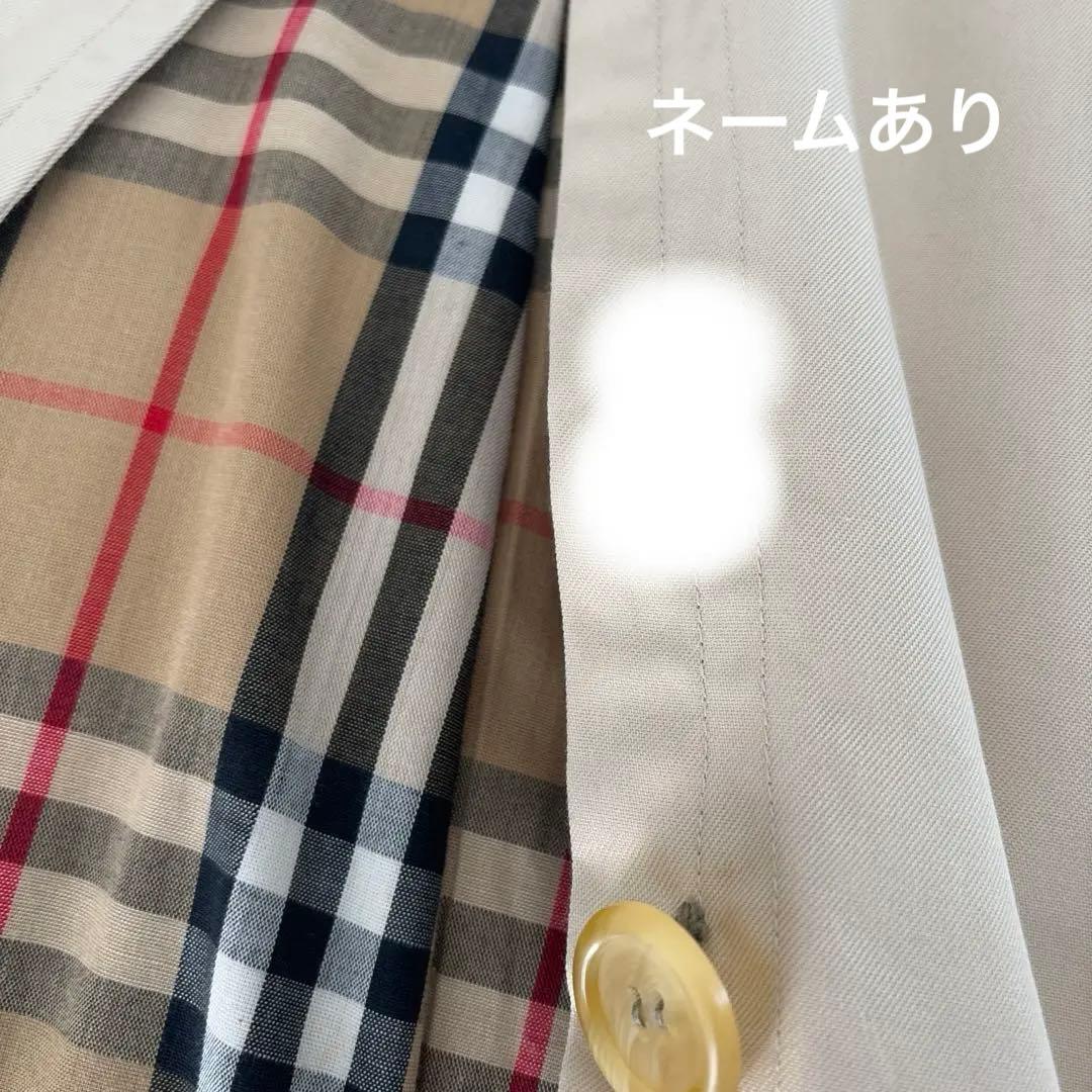 バーバリー 英国製 ハニーベージュ トレンチコート ノバチェック 大きいサイズ