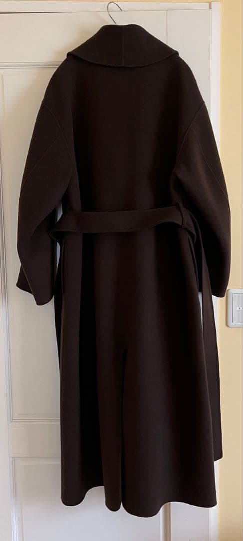 enof wool rever gawn coat ブラウン　サイズ1
