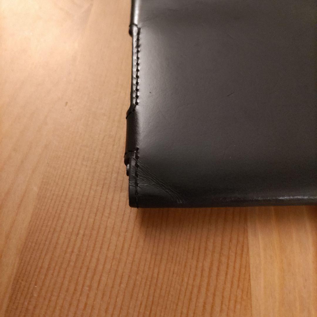 アブラサス　薄い財布　abrAsus ブラック レザー