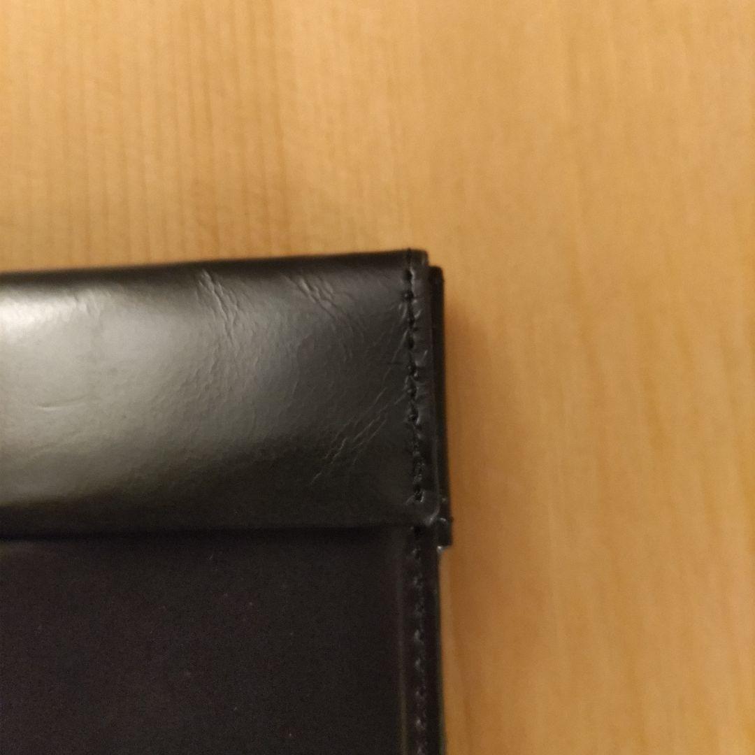 アブラサス　薄い財布　abrAsus ブラック レザー