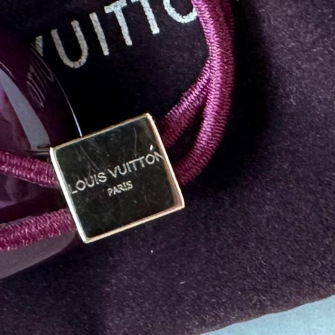 ルイヴィトン ヘアゴム ハート♡ボルドー ヴィトン