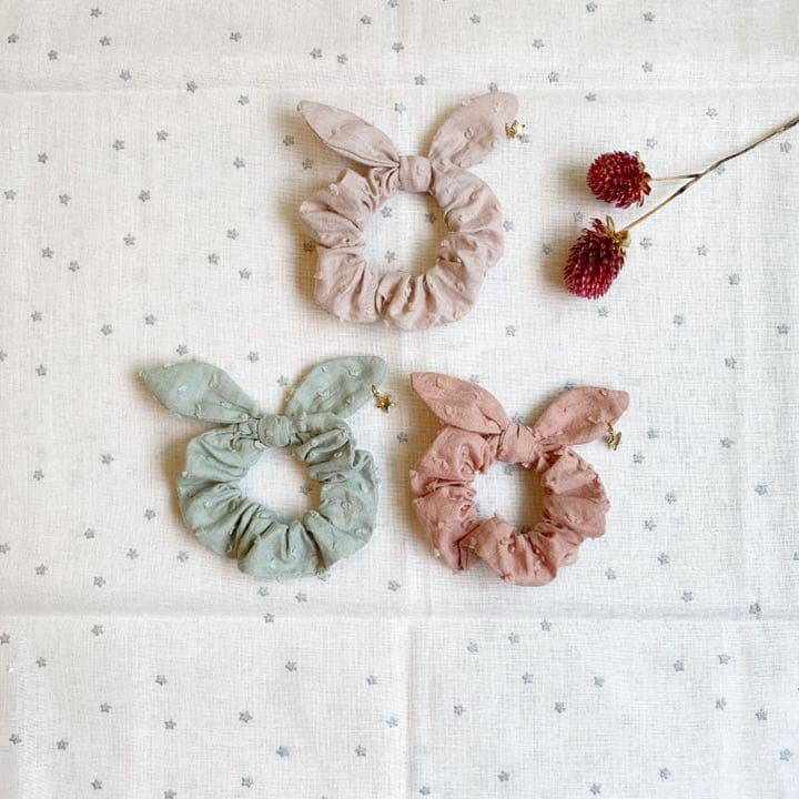 ハンドメイドポーチ　リボンゴムオーダー