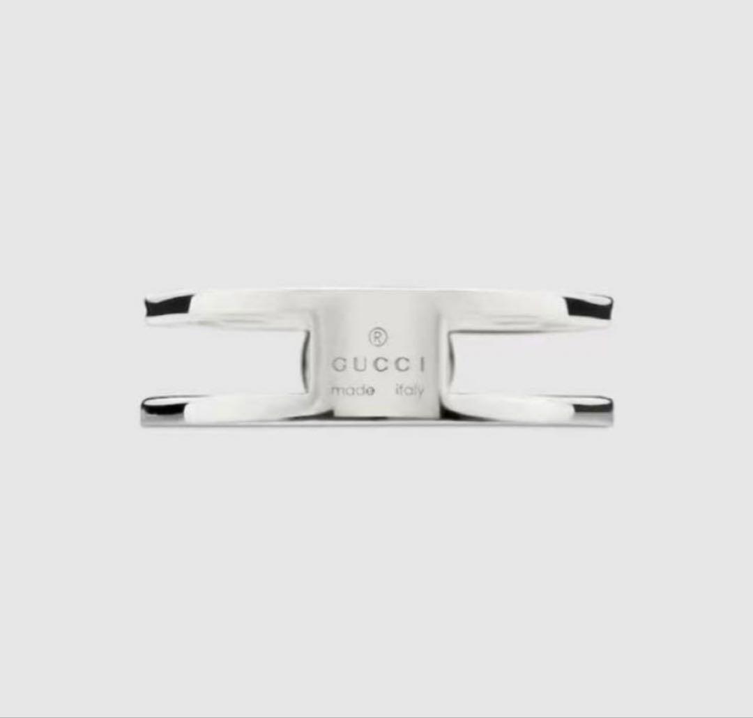 GUCCI シルバーリング インターロッキングリング　グッチ　リング