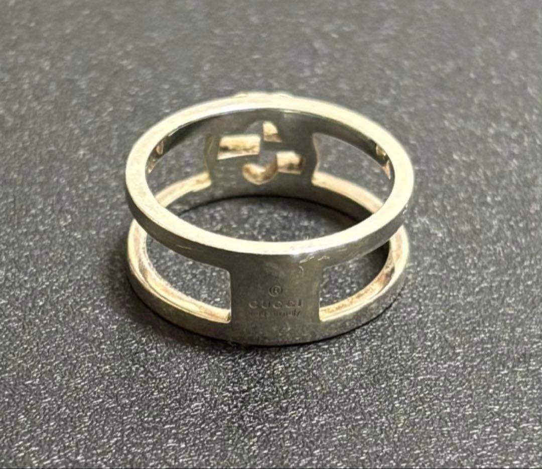 GUCCI シルバーリング インターロッキングリング　グッチ　リング