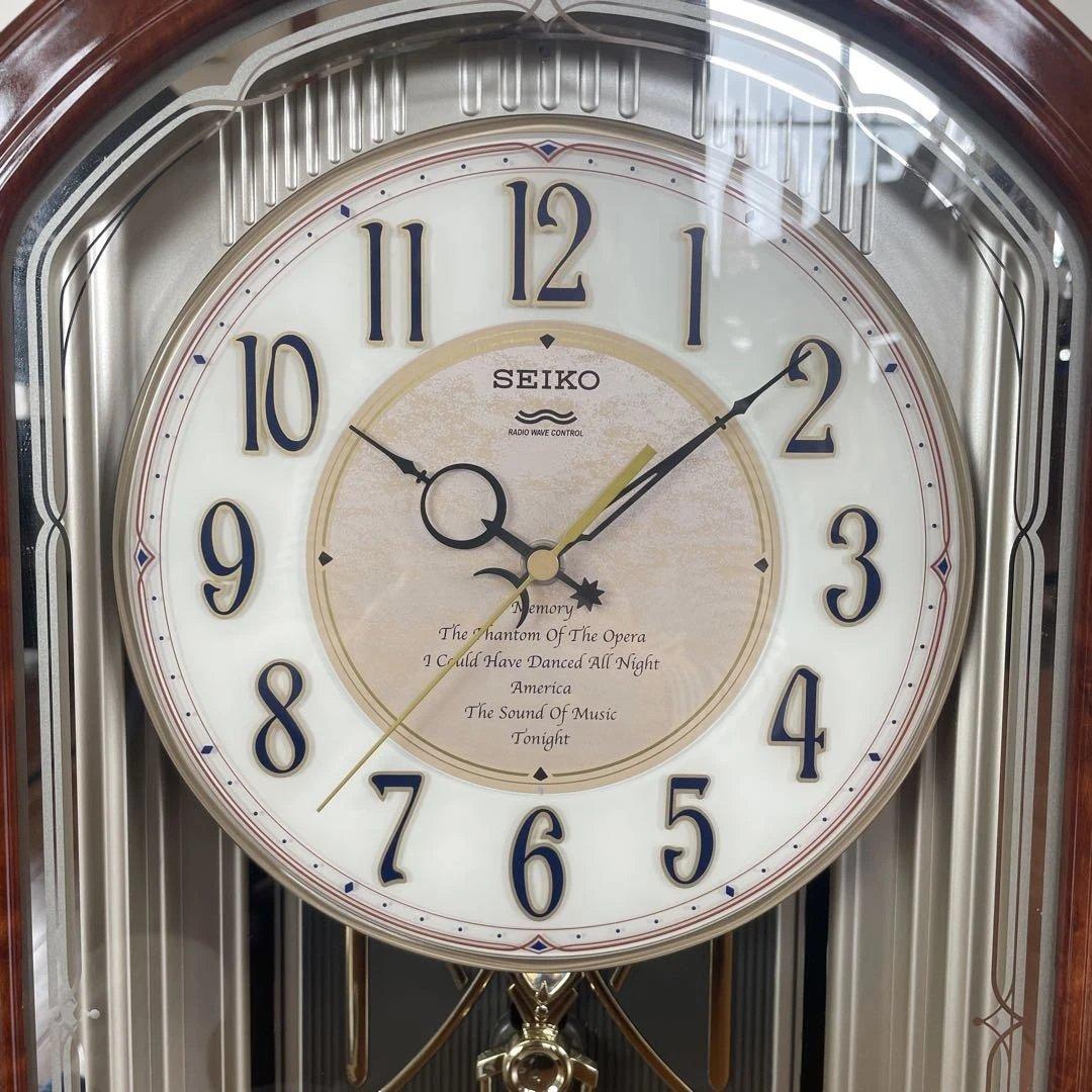 美品　セイコー　電波　からくり時計　RE556B ウェーブシンフォニー