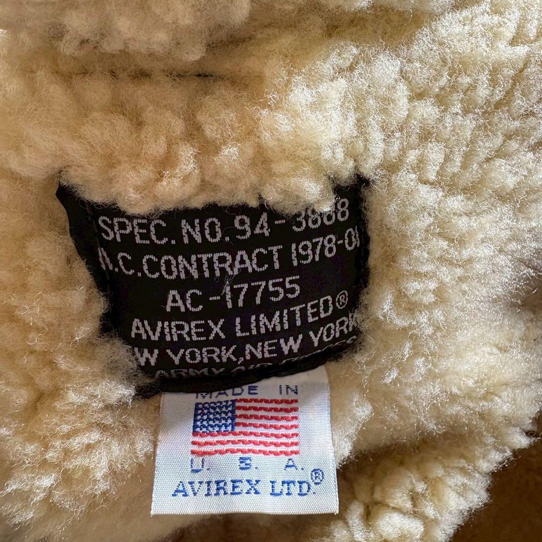 【雰囲気抜群】AVIREX フライトジャケット B-6 羊革　シープスキン