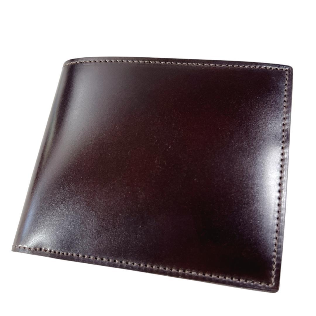 ALDEN代理店◆KTルイストン コードバン 財布 小銭入れ付き バーガンディ