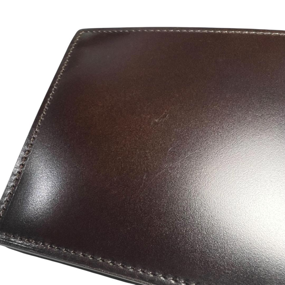 ALDEN代理店◆KTルイストン コードバン 財布 小銭入れ付き バーガンディ