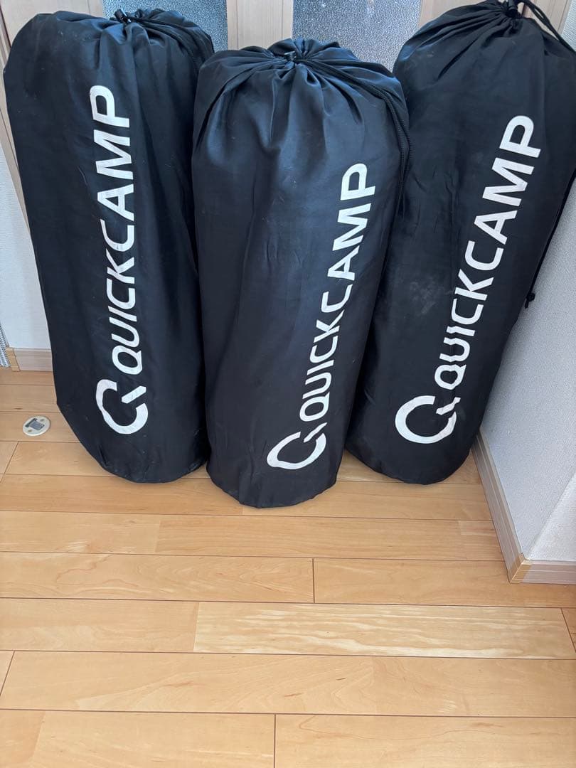 クイックキャンプ インフレーターマット 8cm シングル 3枚セット