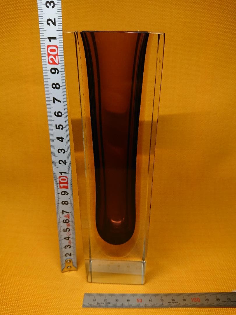 【美品】一輪挿し　ムラノ　ガラス　置物　インテリア　工芸品　美術品　A2517